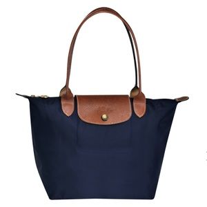 Longchamp Navy Le Pliage Tote - Small